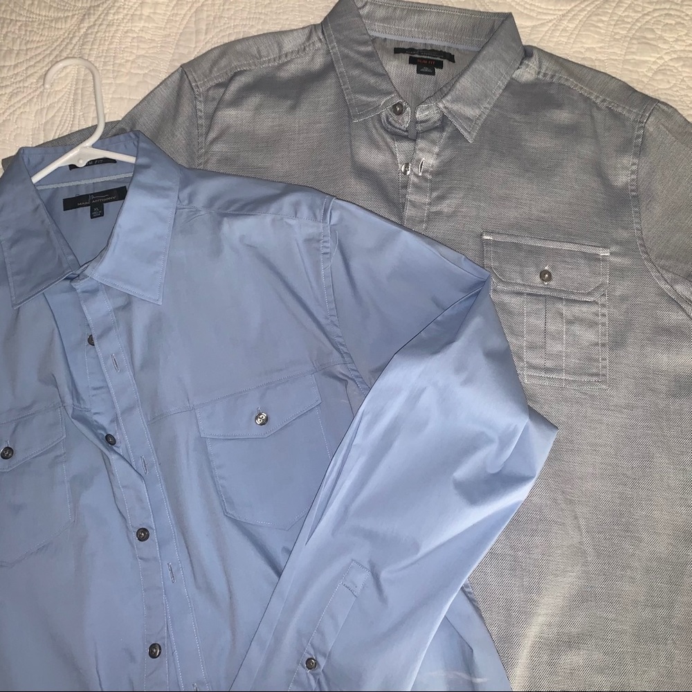 2 MARC ANTHONY SHIRTS